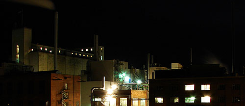 Factory near the harbour